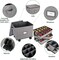 Rolling Ornament Storage Box, Holiday Ornament Organizer with 3 Individual Removable Trays, Large Capacity Christmas Ornament Box with Tow Rope and Double Handles